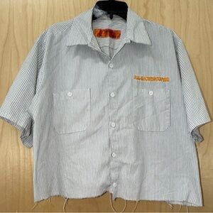 Men's Casual Striped Button Down Shirt